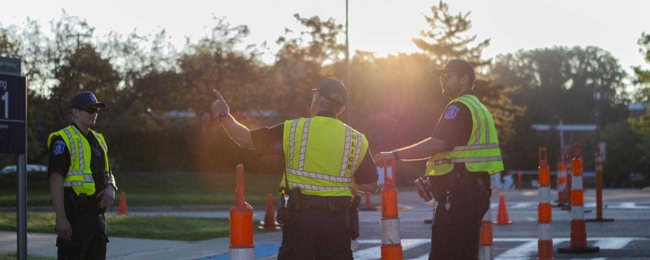 GVPD Officers during move in